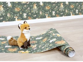 Tapeta dziecięca 10 m x 50 cm Forest Friends – Lilipinso