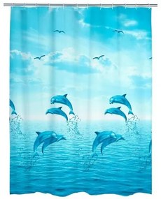 Wenko Zasłona prysznicowa Dolphin, 180 x 200  cm