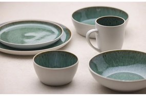 Biało-zielona kamionkowa miska 850 ml Gastro White/Green – Bitz