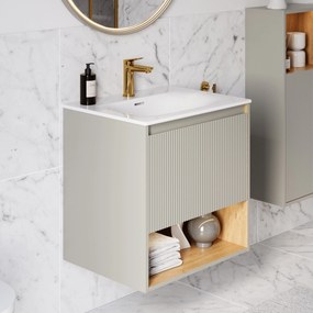 Szafka podumywalkowa BELDIVO 60 cm z umywalką ceramiczną