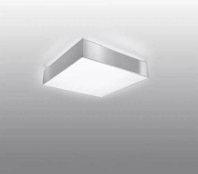 Szara lampa sufitowa 25x25 cm Mitra – Nice Lamps