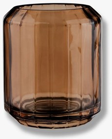 Brązowy szklany kubek na szczoteczki do zębów Vision – Mette Ditmer Denmark