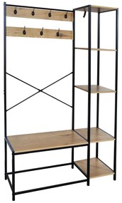 Wieszak z półkami BERDY, dąb