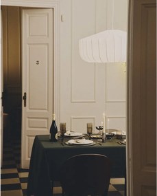 Biała lampa sufitowa z tekstylnym kloszem ø 76 cm Somar – Kave Home