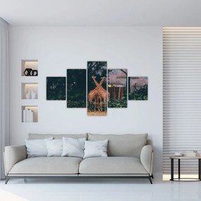 Obraz dwóch żyraf (125x70 cm)