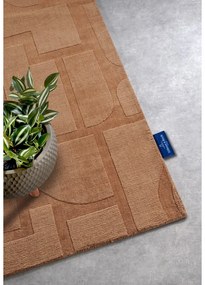 Brązowy wełniany chodnik tkany ręcznie 80x250 cm Alexis – Villeroy&amp;Boch