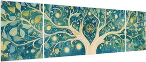 Obraz – Magiczne drzewo ze spiralami (170x50 cm)