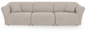 Beżowa sofa z materiału bouclé 292 cm Tokyo – Cosmopolitan Design