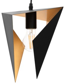 LAMPA SUFITOWA TRÓJKĄTNA GEOMETRYCZNA APP253-1CP CZARNA