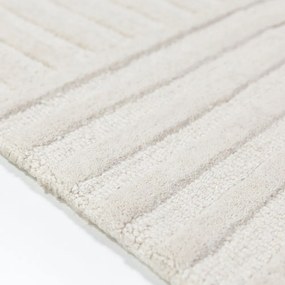 Wełniany chodnik tkany ręcznie w kolorze kości słoniowej 60x230 cm Zen Garden – Flair Rugs