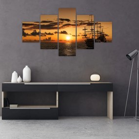 Obraz - Statek piracki (125x70 cm)