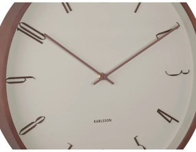 Karlsson 6014WG designerski zegar ścienny beżowy,średnica  40 cm