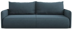 Niebieska rozkładana/ze schowkiem sofa 216 cm Nanea – Makamii