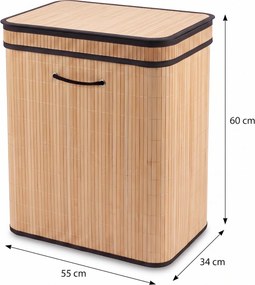 Kosz na pranie bambusowy, 100 L