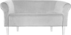 Sofa Milo tkanina Welur wygodna sofa tapicerowana do salonu i poczekalni : Kolor nogi - Biała, Kolor tkaniny - VELVET - MG39, Typ tkaniny - Velvet, Wysokość nogi - 20 cm