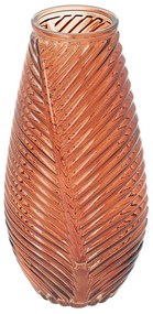 Szklany wazon Leaf I 13x10x29 cm