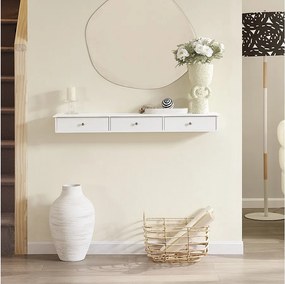 Półka ścienna wisząca z 3 szufladami FRG43-L-W