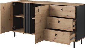 Komoda MADDALENA 165 cm do Salonu Sypialni Antracyt