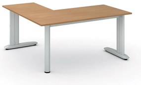 Narożne biurko PRIMO FLEXIBLE, 160x160 cm, buk