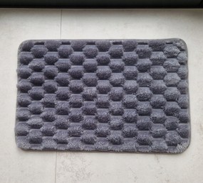 Dywanik antypoślizgowy Granatowy 40x60 cm Miękki Dekoracyjny gumowy spód