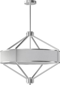 Open Design OR85822 - Żyrandol na pręcie ZUNDO 4xE27/15W/230V matowy chrom/biały