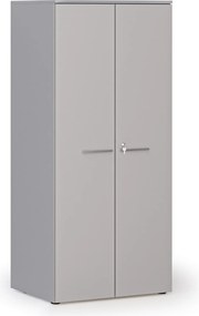 Szafa biurowa z drzwiami PRIMO GRAY, 1781 x 800 x 600 mm, szary