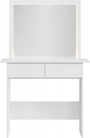 Biała toaletka z lustrem L0-L42