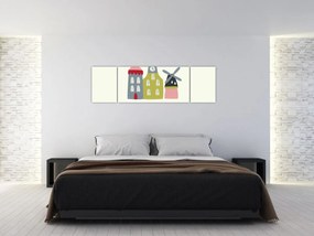 Obraz - Miasta Europy N⁰4 (170x50 cm)