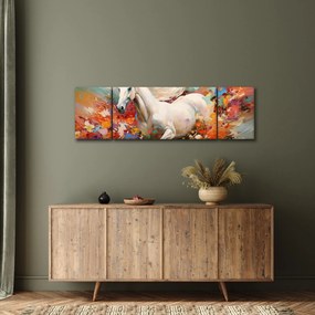 Obraz - Malowanie konia (170x50 cm)