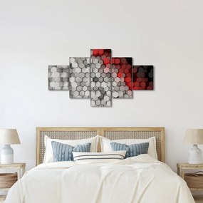 Obraz - sześciokąty 3D (125x70 cm)