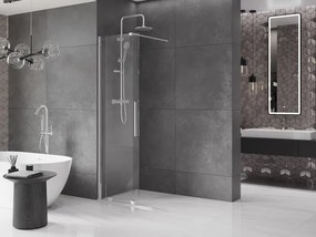 Mexen Velar ścianka prysznicowa rozsuwana Walk-in 70 x 200 cm, transparent 8 mm, chrom - 871-070-000-03-01