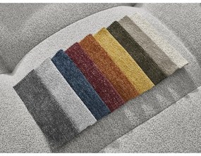 Jasnoszary rozkładany/ze schowkiem narożnik z tkaniny szenilowej (lewostronny/z szezlongiem) Roxelane – Bobochic Paris