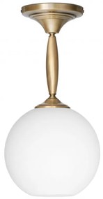 Wisząca lampa mosiężna z dużą kulą QC-S1K