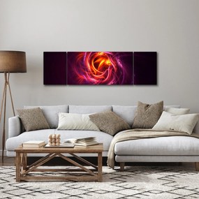 Obraz świecącej nowoczesnej abstrakcji (170x50 cm)
