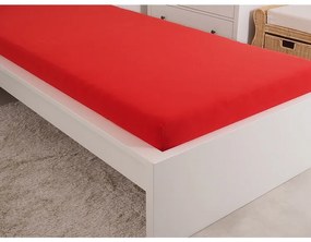 4Prześcieradło Home Jersey Ideal czerwone, 160 x200 cm, 160 x 200 cm