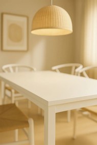 Stó centralny Tian 120x60cm biay