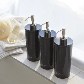 Czarny plastikowy dozownik do mydła 500 ml Round – YAMAZAKI