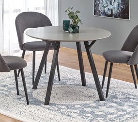 Stół do jadalni z okrągłym blatem na metalowej podstawie Balrog