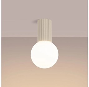 Sollux SL.1718 - Plafon łazienkowy HALO 1xG9/8W/230V IP44 kremowy