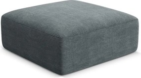 Ciemnoszary sztruksowy podnóżek Campi – Cosmopolitan Design