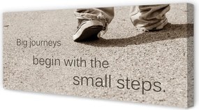 Zdjęcie na płótnie Napis na Betonowej Drodze