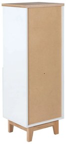 Biały regał dziecięcy w dekorze dębu 45x128 cm Finn – Roba