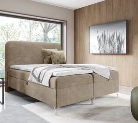 Beżowe łóżko z pojemnikiem 5 rozmiarów N5-R58