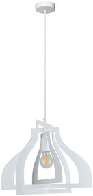 Biała industrialna lampa wisząca loft - A74-Peza