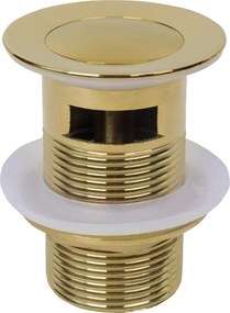 Mexen korek klik-klak mały okrągły z przelewem, złoty - 79925-50