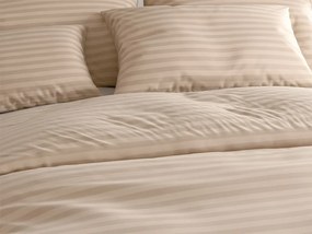 PrzytulneMieszkanie.pl PrzytulneMieszkanie.pl Hotelowa pościel z mikrofibry JASMINE beżowa - pasek 2 cm, kieszeń hotelowa Rozmiar pościeli: 70 x 90 cm | 140 x 220 cm