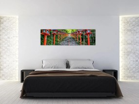 Obraz - Sanktuarium Kifune (170x50 cm)