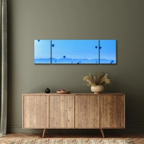 Obraz - Balony nad krajobrazem (170x50 cm)
