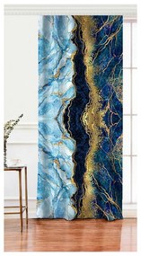 Niebiesko-złota zasłona 140x260 cm – Mila Home