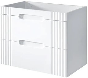 Biała szafka umywalkowa 80 cm R0-G61